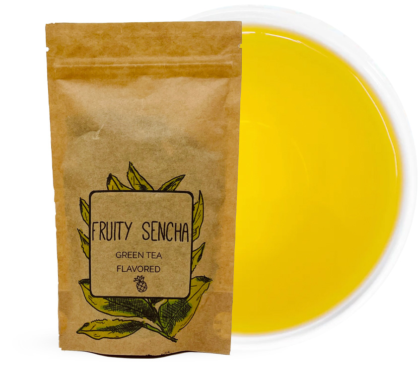zielona herbata fruity sencha w doypack leotea
